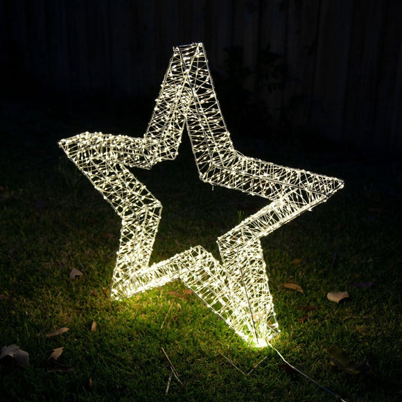 Samland 3d Frame Led Star Warm White For Christmas Decoration - 3DStar_M - RnR Galore