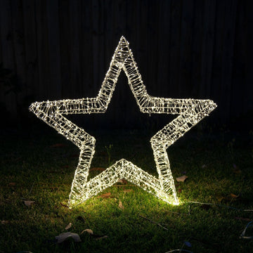 Samland 3D Frame Led Star Warm White for Christmas Decoration - 3Dstar_S - RnR Galore