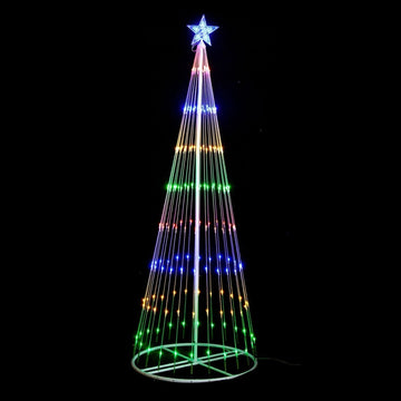 Samland Circling Led Light Christmas Tree With Star [Height: 163cm] - RnR Galore