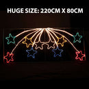Samland Led Animated 10 Stars Motif Rope Light for Christmas 2.2m - RnR Galore