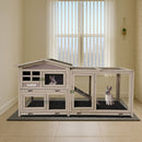 Samland Rabbit Hutch Cage Indoor and Outdoor Chicken Coop Guinea Pig Cage Bunny Cage Waterproof Roof - RnR Galore