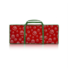 Santa's Helper Printed Christmas Paper Storage Bag With 5 Rolls and Scissors Set - RnR Galore