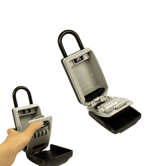 Security 4 Digit Combination Cable Lock Box With Luminous Dials - RnR Galore