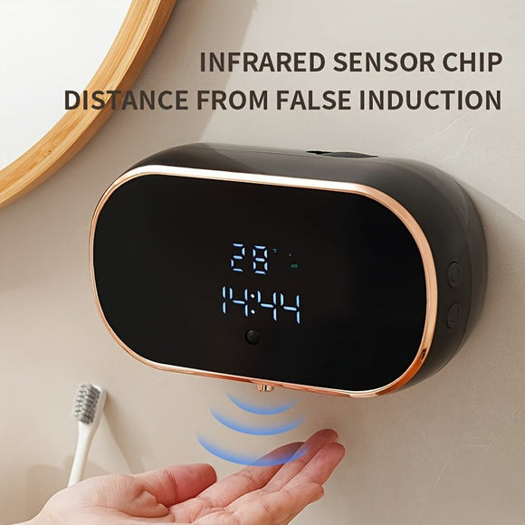 Sensor - Activated Automatic Soap Dispenser, Digital Display Screen, Type - C Charging, Upgraded Infrared Sensing, Extra - Large Battery for Extended Usage, Three - Level Foam Volume Adjustment, Ultra - Fine Foam Hand Soap Dispenser（white） - RnR Galore