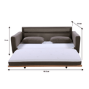 SHASA 2 Seater Pull - out Sofa bed Grey taupe - RnR Galore