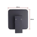 Shower Bath Mixer Tap Bathroom WATERMARK Approved - Electroplated Matte Black - RnR Galore