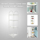 Shower Corner Shelf White Caddy Bathroom Shelves Organiser Bath Storage Rack 4 - RnR Galore