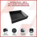 Shower Niche - 360 x 420 x 92mm Prefabricated Wall Bathroom Renovation - RnR Galore