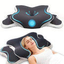 Side Sleeper Neck Pillow | Odor - Free, Light Beige Friendly Design, Comfortable Sleep Posture, Polyester Material, Hand Wash Only - RnR Galore