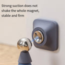 Silicone Silent Door Stopper with Suction Base and Secure Hold Catch Design - Grey - RnR Galore