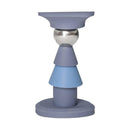 Silicone Silent Door Stopper with Suction Base and Secure Hold Catch Design - Grey - RnR Galore