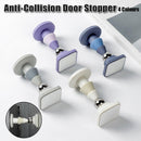 Silicone Silent Door Stopper with Suction Base and Secure Hold Catch Design - Purple - RnR Galore
