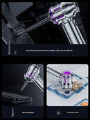 Silver and Purple 4 - in - 1 Cordless Handheld Vacuum Cleaner - Powerful 16KPa Suction with Brushless Motor, Blower & Air Pump - RnR Galore