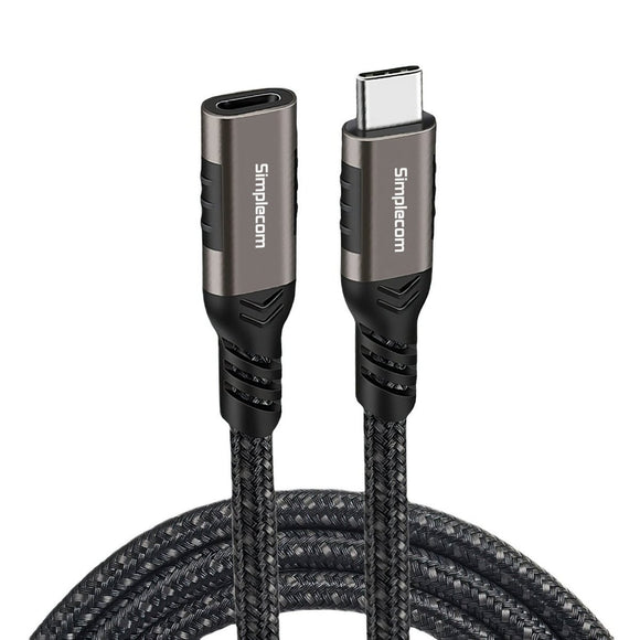 Simplecom CAU620 USB - C Male to Female Extension Cable USB 3.2 Gen2 PD 100W 20Gbps 2M - RnR Galore
