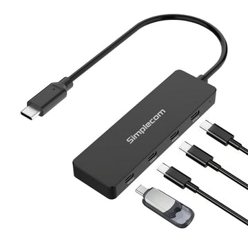 Simplecom CH384 USB - C to 4 - Port USB - C Data Hub USB 3.2 Gen 2 10Gbps - RnR Galore