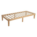 Single Size Warm Wooden Natural Bed Base Frame – Single - RnR Galore