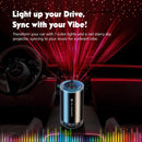 Smart Car Air Freshener with Starry Lights Projector: Automatic Aroma Diffuser, 3 Modes, Rechargeable for Car & Home - RnR Galore