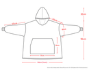 Snowman Oversized Wearable Blanket Hoodie - Ultra Soft & Cozy Snuggle Pullover for Adults - RnR Galore