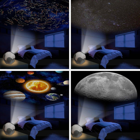 Solar System Star Light Projector STEM Toy - Space Planet Moon Galaxy Night Lights - RnR Galore