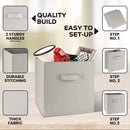 SORTI 27x28x27 CM Dark Pink 8 - Pack Foldable Storage Cubes - Fabric Bookcase Organizers for Toys and More - RnR Galore
