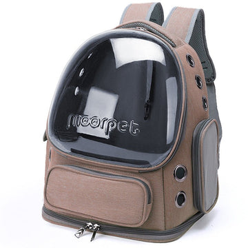 Spacious Pet Carrier with Ventilation System & Water - Resistant Design(khaki) - RnR Galore
