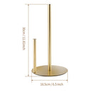 Stainless Steel Double Pole Paper Towel Holder - Gold - RnR Galore