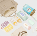 Stylish Mom Backpack with Insulated Bottle Pocket – Multi - Compartment Diaper Bag, Anti - Theft Phone Pocket, Large Capacity Baby Organizer, Travel Backpack for Moms (Apricot) - RnR Galore
