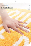 Super Absorbent Microfiber Bath Mat - Non - Slip TPR Backing, Machine Washable, Fun Fruit Designs(Red apple 50*60cm) - RnR Galore