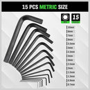 SWANLAKE 32PCS Hex Key Set, Allen Wrench Set Inch/Metric MM(0.7mm - 10mm) SAE(0.028" - 3/8) - RnR Galore