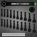 SWANLAKE SWANLAKE 39PCS Magnetic Hex Nut Driver Master Kit,1/4" Quick - Change Hex Shank, SAE & Metric Power Nuts Driver Drill Bit Tools Set,Cr - V Steel - RnR Galore