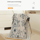 The Story of Broken Flowers 40S Pure Cotton Gauze Bath Towel - Extra Large, Thick, Soft, and Highly Absorbent for Adults - RnR Galore