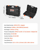 Torx Bit Socket and External Torx Socket Set 31 - Piece T8 - T70 and E4 - E24 Steel - RnR Galore