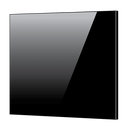 Toughened 60cm x 70cm Black Glass Kitchen Splashback - RnR Galore