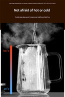 Transparent Elegant Ribbed Double Wall Glass French Press - 1000ml Heat Resistant Coffee and Tea Maker with Stainless Steel Filter - RnR Galore