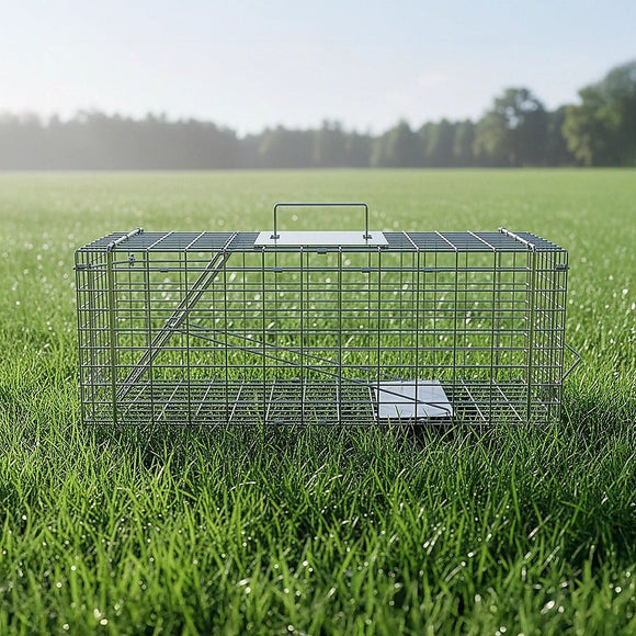 Trap Humane Possum Cage Live Animal Safe Catch Rabbit Cat Hare Fox Bird - RnR Galore