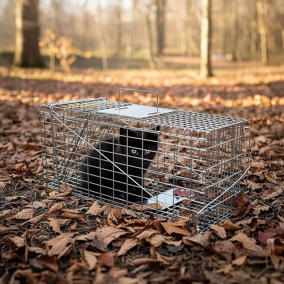 Trap Humane Possum Cage Live Animal Safe Catch Rabbit Cat Hare Fox Bird - RnR Galore