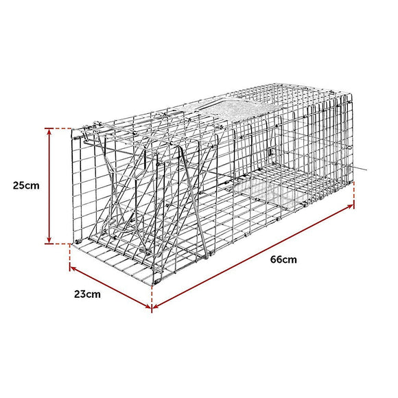 Trap Humane Possum Cage Live Animal Safe Catch Rabbit Cat Hare Fox Bird - RnR Galore