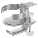 Two desktop clip - on cup holders and headphone hanger - adjustable, non - slip silicone, maximum load 15KG(silver) - RnR Galore