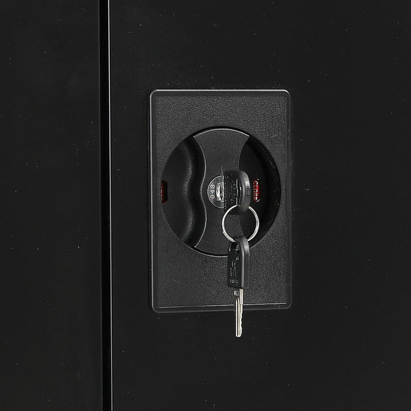 Two - Door Metal Cabinet Shelf Storage for Home Office Gym - RnR Galore