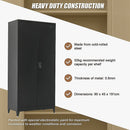 Two - Door Metal Cabinet Shelf Storage for Home Office Gym - RnR Galore