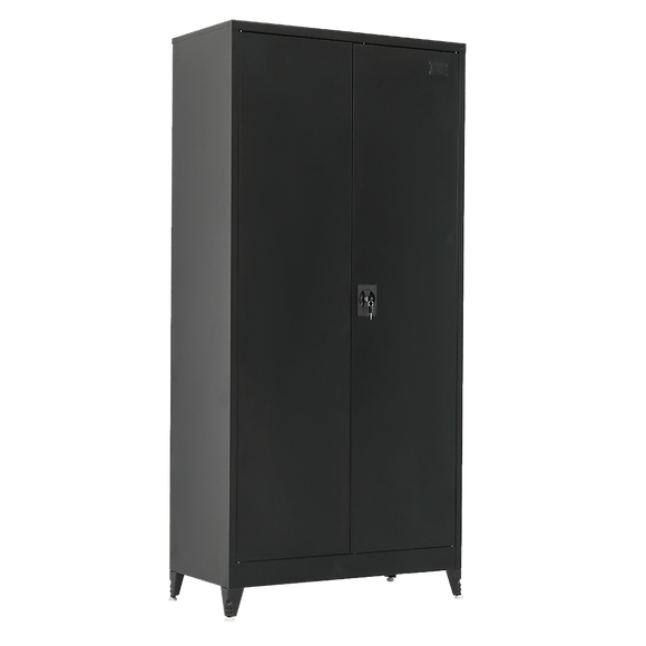 Two - Door Metal Cabinet Shelf Storage for Home Office Gym - RnR Galore