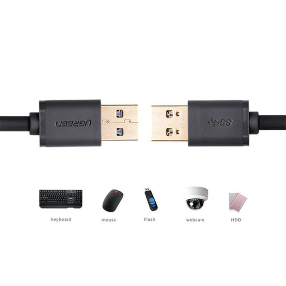 UGREEN USB3.0 A male to A male cable 1M Black (10370) - RnR Galore