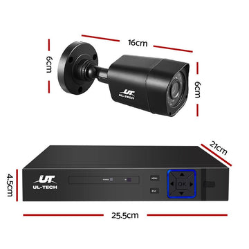 UL - tech CCTV Security System 4CH DVR 4 Cameras 1TB Hard Drive - RnR Galore