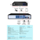 UL - tech CCTV Security System 4CH DVR 4 Cameras 1TB Hard Drive - RnR Galore