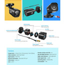 UL - tech CCTV Security System 4CH DVR 4 Cameras 1TB Hard Drive - RnR Galore