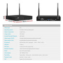 UL - tech Wireless CCTV Security System 8CH NVR 3MP 4 Square Cameras 1TB - RnR Galore