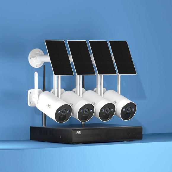 UL - tech Wireless Solar CCTV Security Cameras 4MP 8CH NVR - RnR Galore