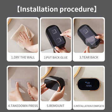 Upgraded Infrared Sensing, Extra - Large Battery for Extended Usage, Three - Level Foam Volume Adjustment, Ultra - Fine Foam Hand Soap Dispenser（black） - RnR Galore