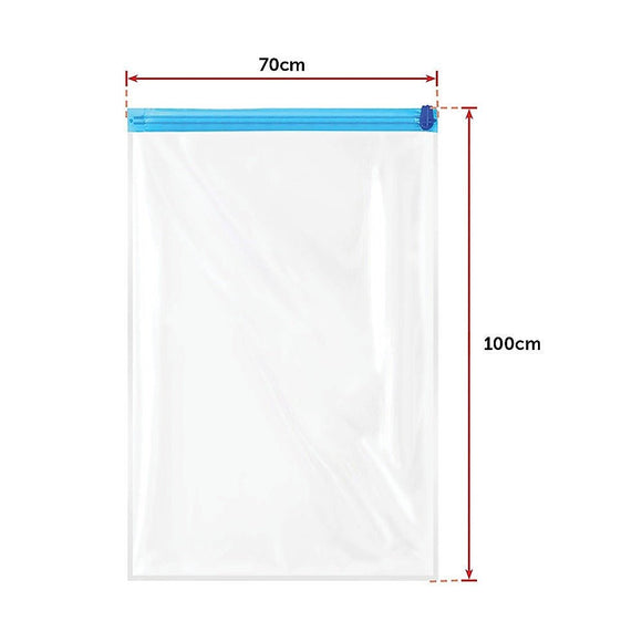 Vacuum Bags Clothes Sealed Clothing Bag Travel Compact Storage Space Saver x12 - RnR Galore