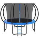 VEVOR 10FT Trampoline, 330 lbs Trampoline with Enclosure Net, Ladder, and Curved Pole, Heavy Duty Trampoline with Jumping Mat and Spring Cover Padding, Outdoor Recreational Trampolines for Kids Adults - RnR Galore